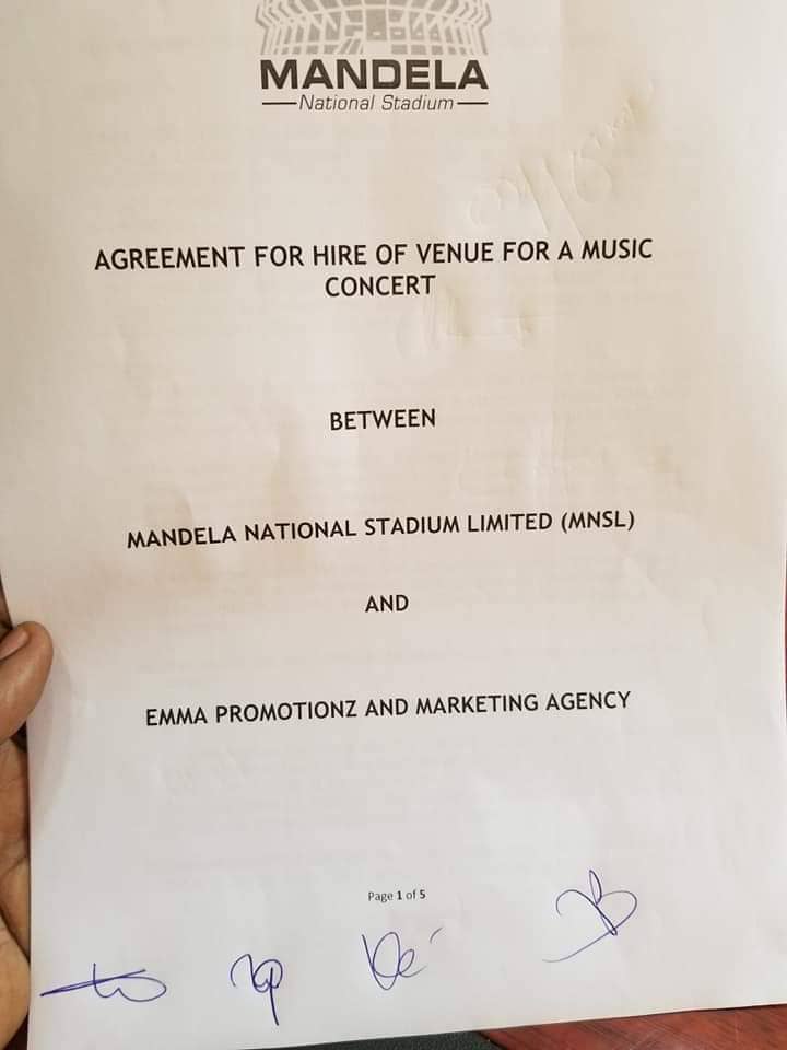 Namboole Stadium Finally Clears Bobi Wine Kyarenga Concert!